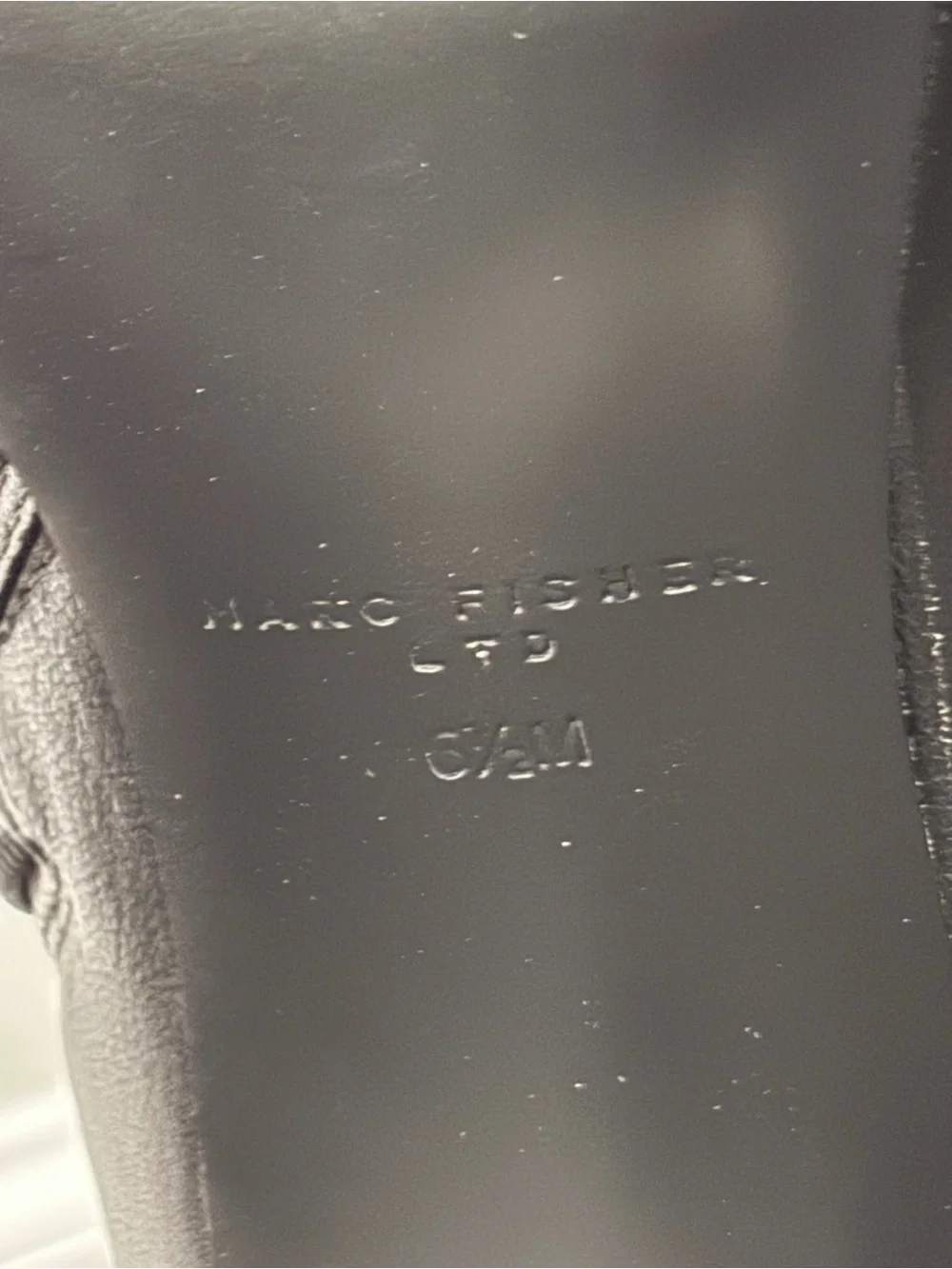 Marc Fisher Black Over-the-Knee Pointed-Toe Leather Boots